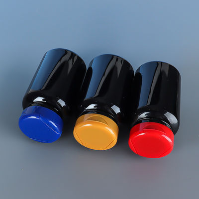 200cc 500cc Wide Mouth Flip Cap Bottle in Pink for Customized Private Label PET Vitamin Pill or Chocolate Packaging