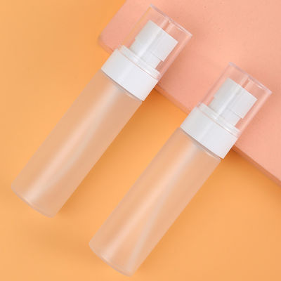 4oz 5oz 100ml PET Sanitizer Bottle Customize Color or Label Transparent Frosted Travel Perfume Spray Bottle for Cosmetic